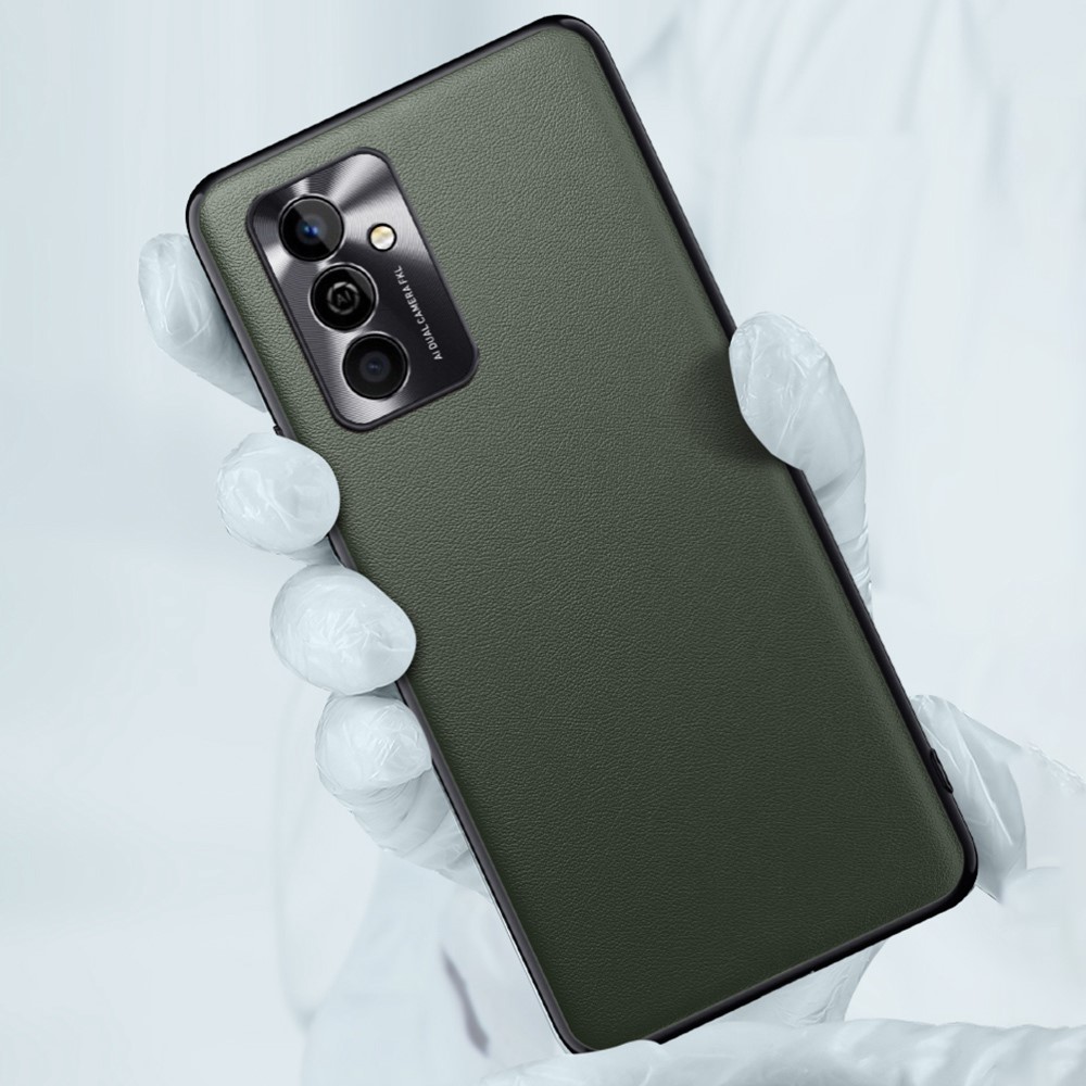 FUKELAI For Huawei Maimang 11 Metal Lens Protection Hybrid Case Soft TPU Frame PU Leather Hard PC Back Cover - Green-4