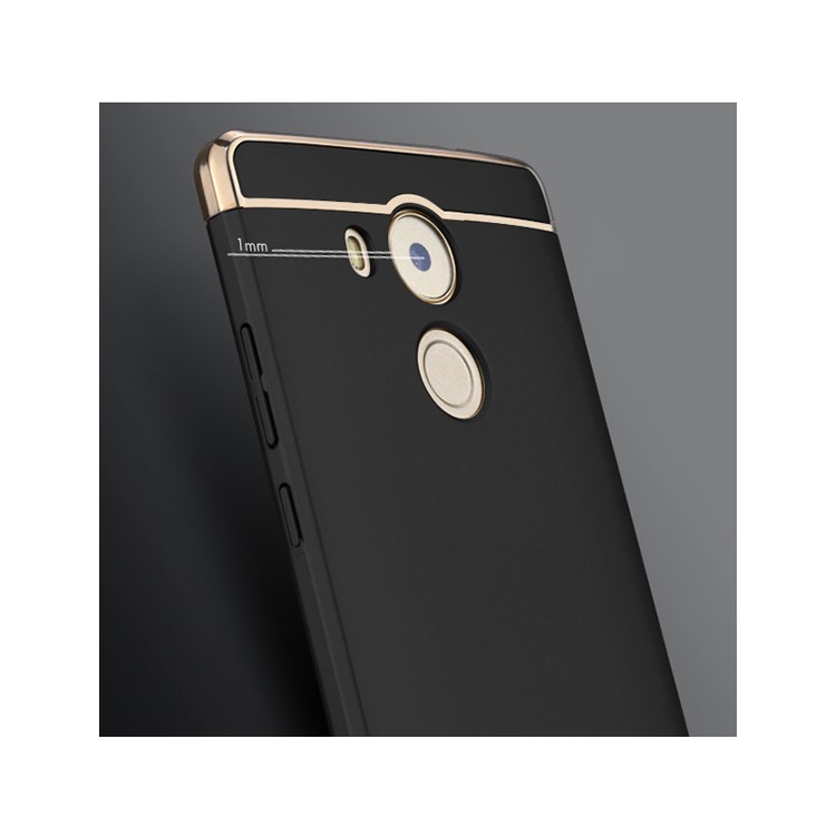 IPAKY 3-In-1 Electroplating PC Hard Protection Case for Huawei Mate 8 - Black-2