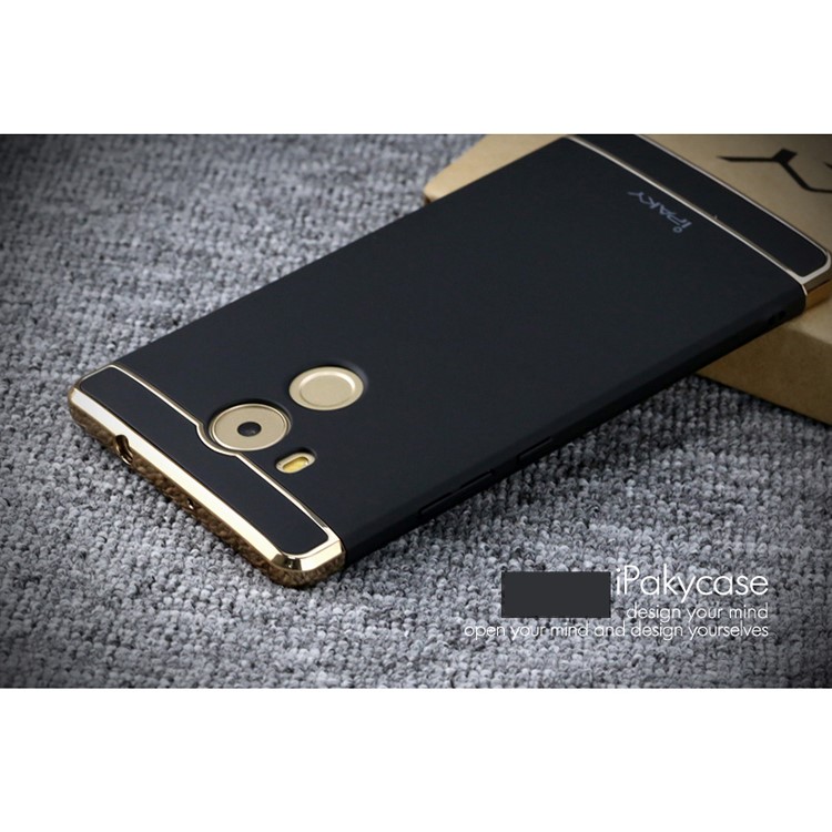 IPAKY 3-In-1 Electroplating PC Hard Protection Case for Huawei Mate 8 - Black-3
