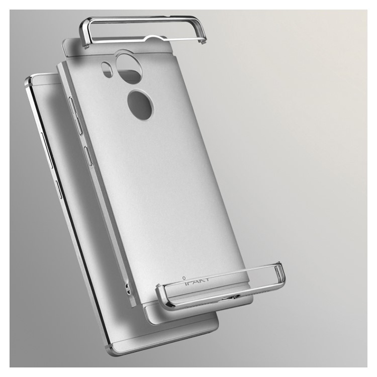 IPAKY 3-In-1 Electroplating PC Hard Protection Cover for Huawei Mate 8 - Silver-2