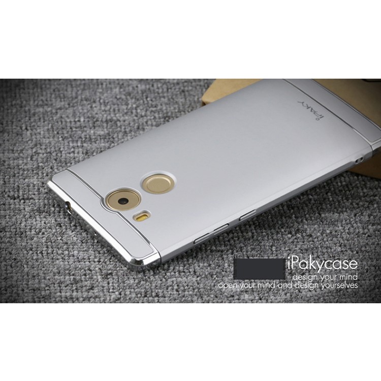 IPAKY 3-In-1 Electroplating PC Hard Protection Cover for Huawei Mate 8 - Silver-3
