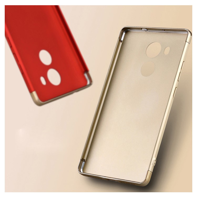 IPAKY 3-In-1 Electroplating PC Hard Back Shell for Huawei Mate 8 - Red-3