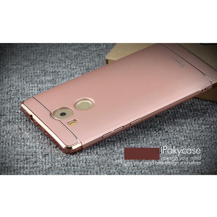 IPAKY 3-In-1 Plated PC Hard Phone Case for Huawei Mate 8 - Rose Gold-4