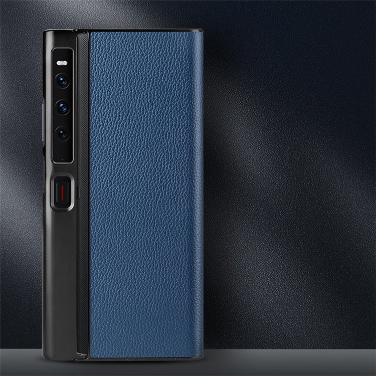 Silk Grain Folio Stand Leather Case with Card Slot for Huawei Honor 8 - White-2