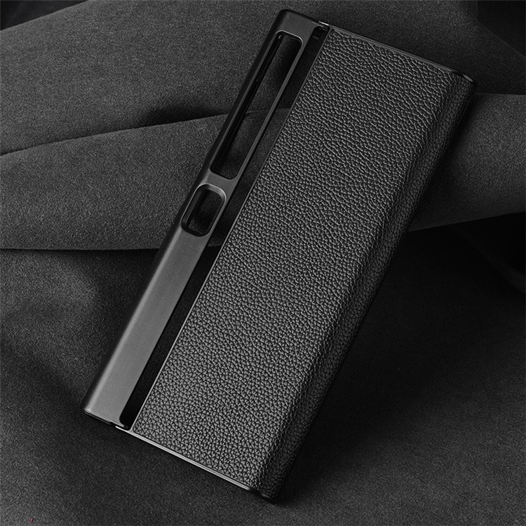 Silk Grain Folio Stand Leather Case with Card Slot for Huawei Honor 8 - White-3