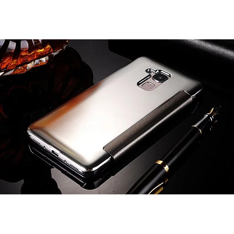 Plating Plastic Leather Case for Huawei Honor 5C / GT3 - Silver-5