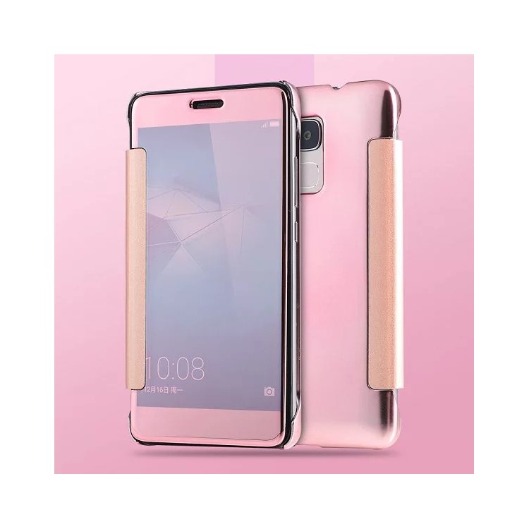 Electroplating PC Mirror Surface Case for Huawei Honor 5C / GT3 - Rose Gold-1
