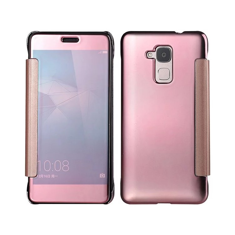 Electroplating PC Mirror Surface Case for Huawei Honor 5C / GT3 - Rose Gold-2