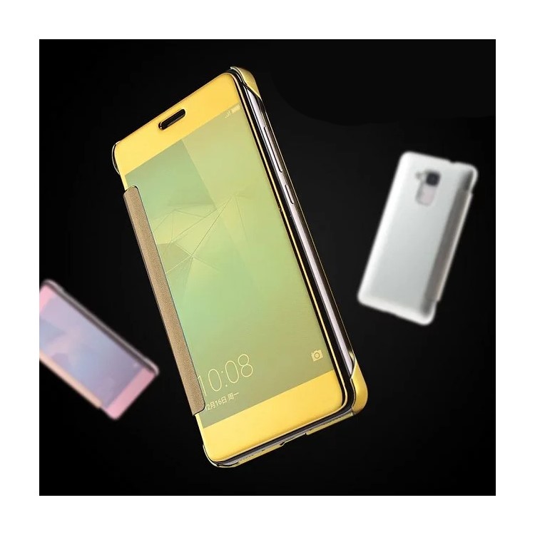 PC Electroplating Mirror Case for Huawei Honor 5C / GT3 - Gold-8