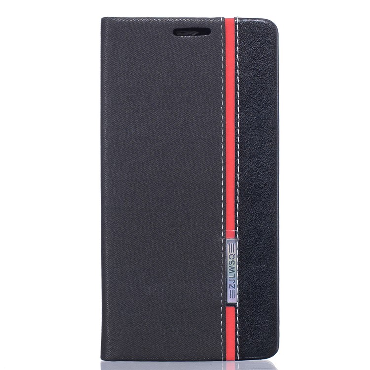 Two-color Leather Stand Case for Huawei Honor 5C / GT3 - Black-1