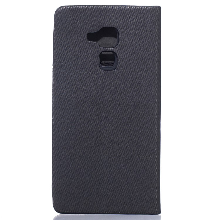 Two-color Leather Stand Case for Huawei Honor 5C / GT3 - Black-2