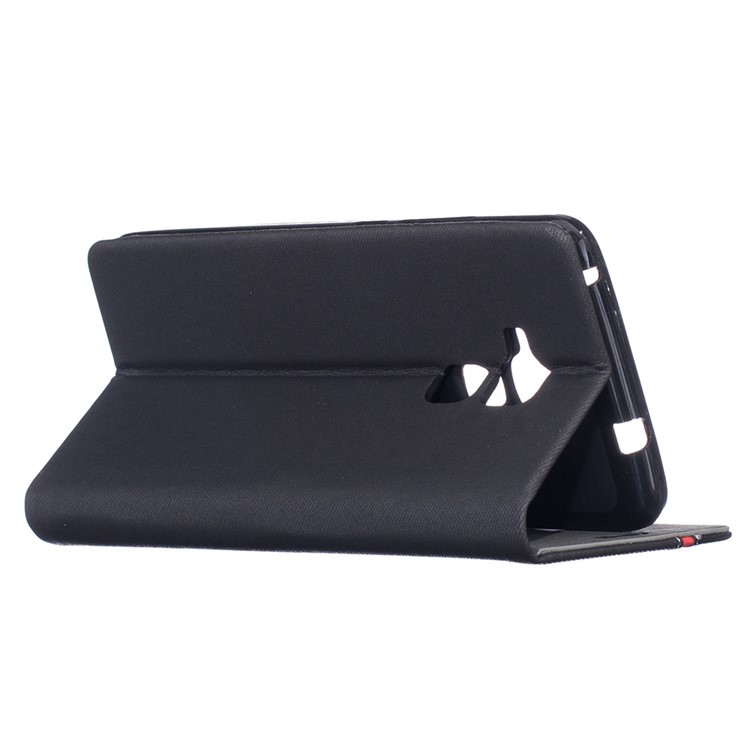 Two-color Leather Stand Case for Huawei Honor 5C / GT3 - Black-3
