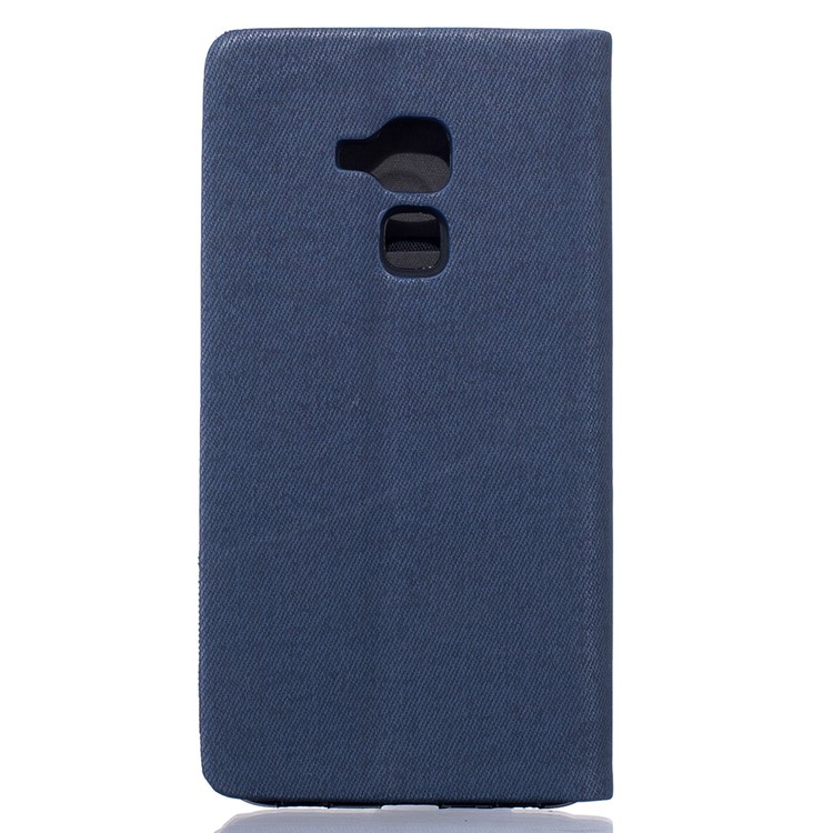 For Huawei Honor 5C / GT3 Two-color Leather Stand Phone Cover - Blue-2