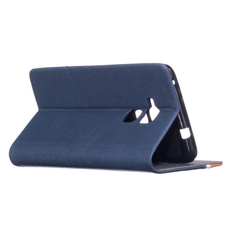 For Huawei Honor 5C / GT3 Two-color Leather Stand Phone Cover - Blue-3