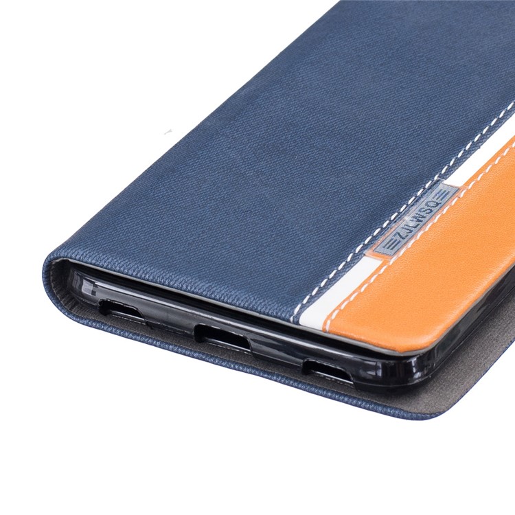 For Huawei Honor 5C / GT3 Two-color Leather Stand Phone Cover - Blue-5