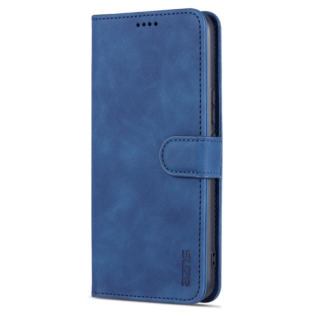 AZNS For Honor 70 Pro 5G Drop-proof PU Leather Case Foldable Wallet Protective Phone Cover - Blue-7