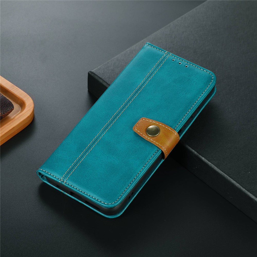 For Huawei nova Y70 4G/Y70 Plus 4G Magnetic PU Leather Case Shockproof TPU Inner Full Protective Stand Flip Wallet Phone Cover - Light Green-5