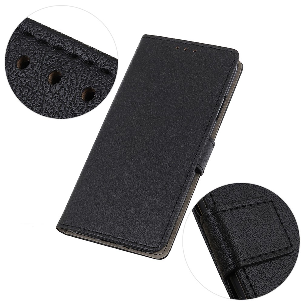 For Huawei nova Y70 4G/Y70 Plus 4G Magnetic PU Leather Protective Wallet Flip Phone Case Shockproof TPU Viewing Stand Folio Cover - Black-5