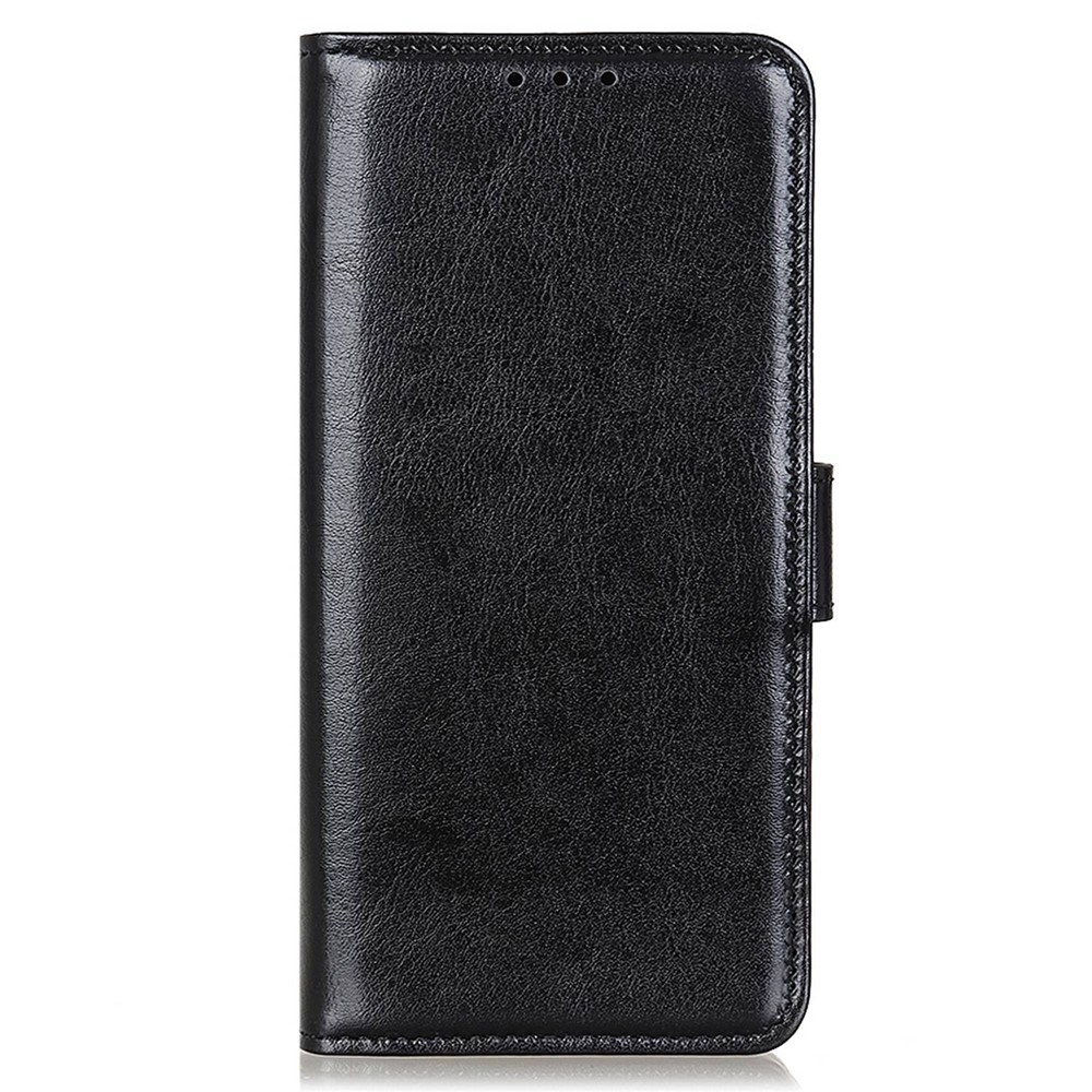 For Huawei nova Y70 4G/Y70 Plus 4G Crazy Horse Texture PU Leather Wallet Flip Case Magnetic Closure Stand Full Protection Cover - Black-6