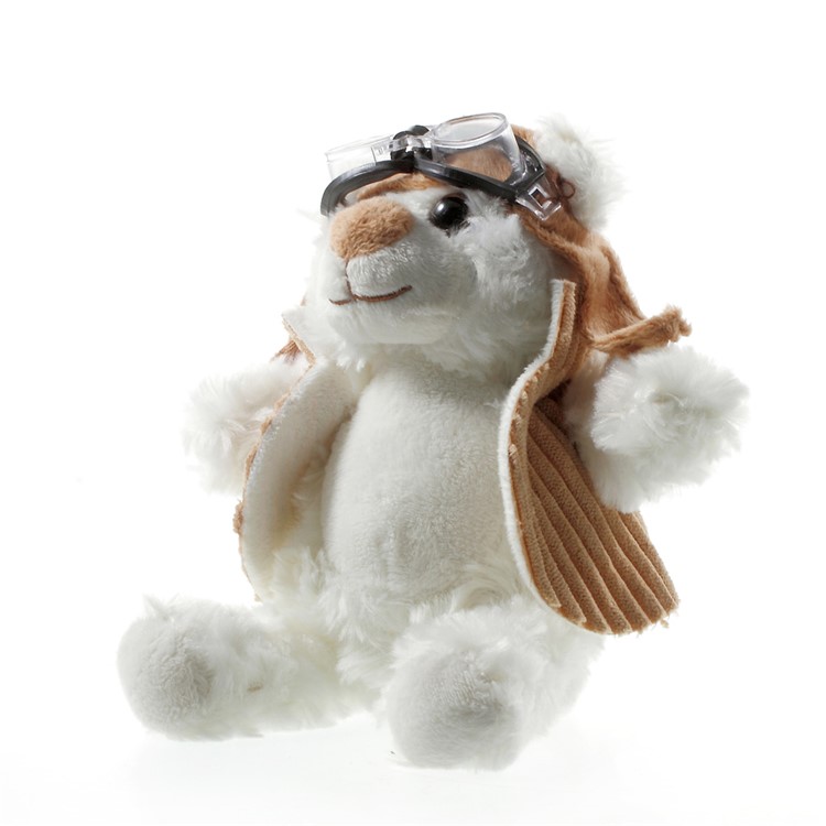 Pilot Bear Plush Toy Shape 10000mAh Power Bank Battery Charger for iPhone Samsung Sony LG-3