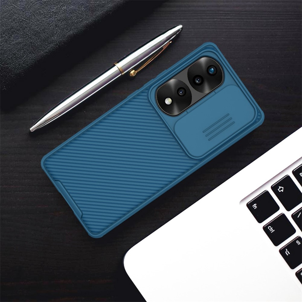 NILLKIN CamShield Pro Series for Honor 70 Pro 5G/70 Pro+ 5G Case Hard PC Soft TPU Scratch-Resistant Non-Slip Phone Protector with Slide Camera Lens Cover- Black-12