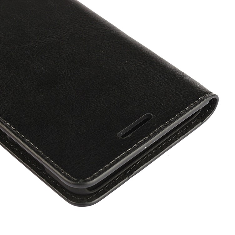 Crazy Horse Flip Genuine Leather Wallet Stand Cover for Huawei Honor 8 - Black-11