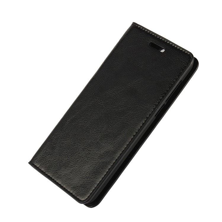 Crazy Horse Flip Genuine Leather Wallet Stand Cover for Huawei Honor 8 - Black-6