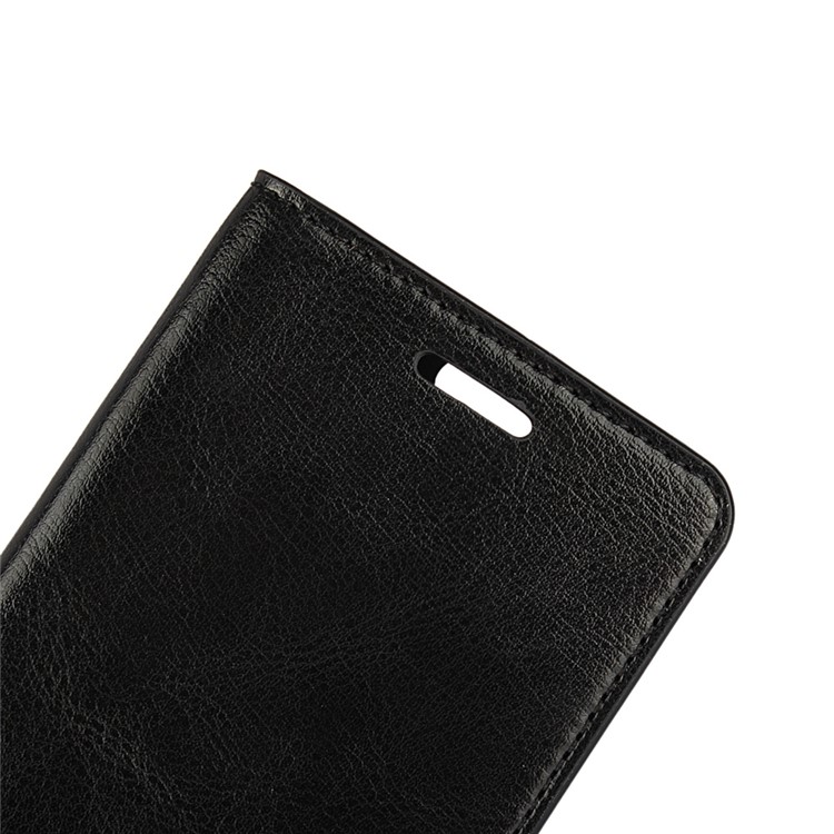 Crazy Horse Flip Genuine Leather Wallet Stand Cover for Huawei Honor 8 - Black-8