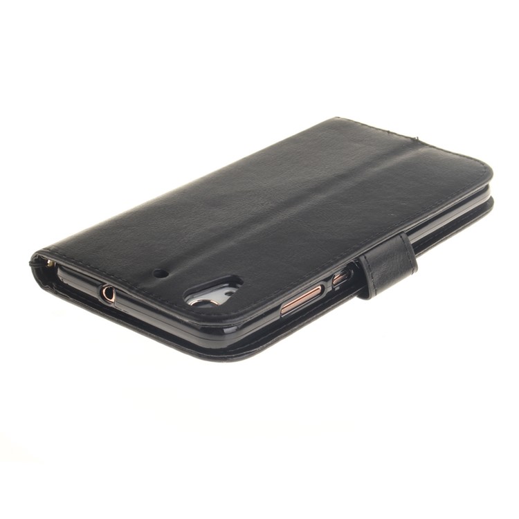 For Huawei Y6II / Honor 5A Dandelion and Lovers Leather Wallet Stand Case with Wrist Strap - Black-5