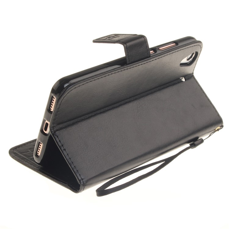 For Huawei Y6II / Honor 5A Dandelion and Lovers Leather Wallet Stand Case with Wrist Strap - Black-7