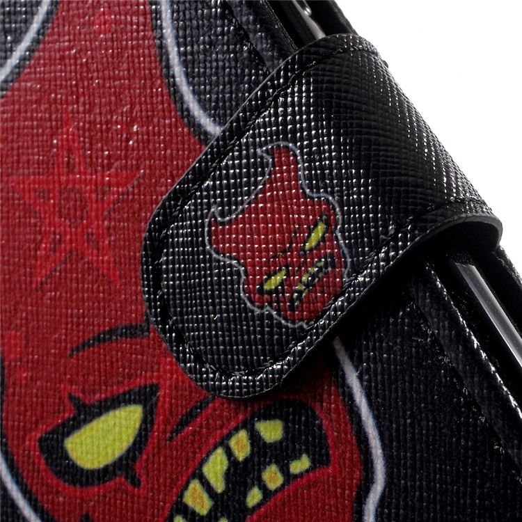 Pattern Printing Wallet Leather Stand Shell for Huawei Y5 Y560 - Do Not Touch My Phone-7
