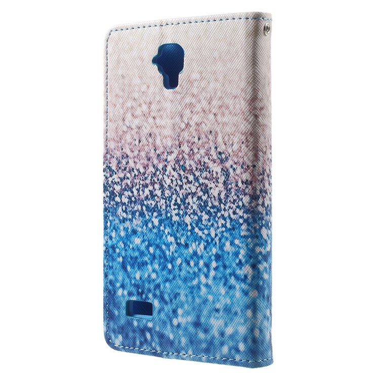Pattern Printing Leather Cover with Card Slots for Huawei Y5 Y560 - Flash Powder-2