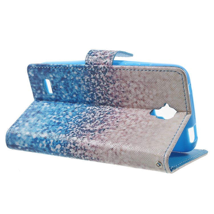Pattern Printing Leather Cover with Card Slots for Huawei Y5 Y560 - Flash Powder-3