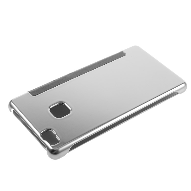 Electroplating Mirror Surface PC Leather Cover for Huawei P9 Lite / G9 Lite - Silver-4