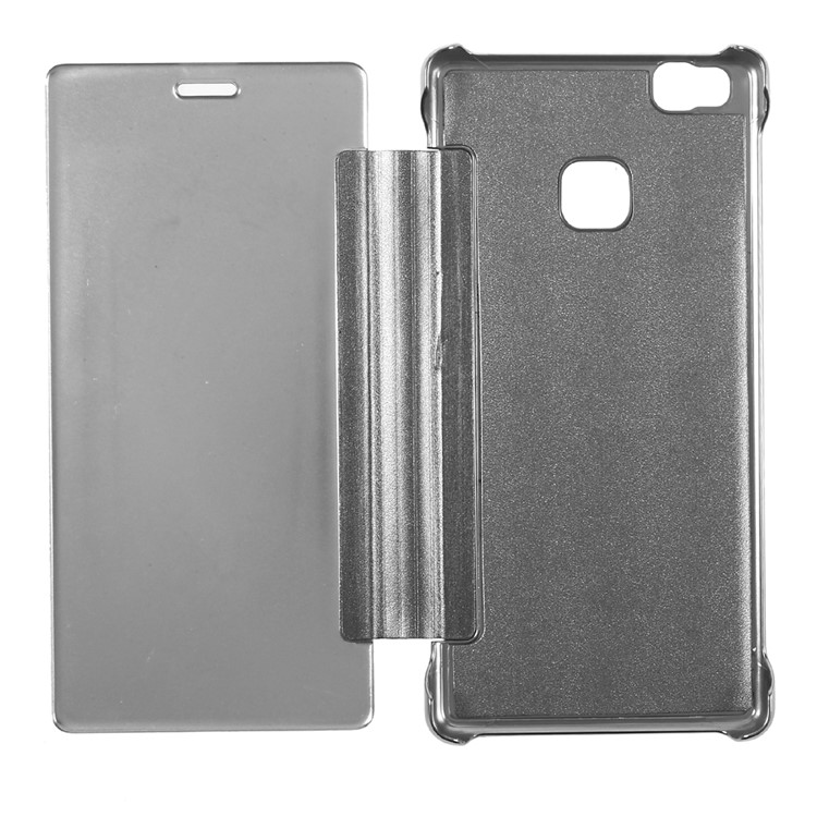 Electroplating Mirror Surface PC Leather Cover for Huawei P9 Lite / G9 Lite - Silver-8