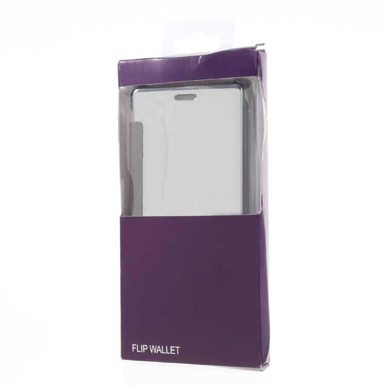 Electroplating Mirror Surface PC Leather Cover for Huawei P9 Lite / G9 Lite - Silver-9