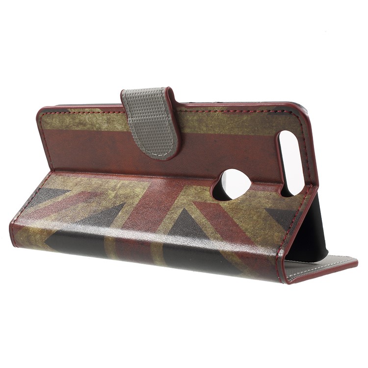 Wallet Stand Patterned Leather Case for Huawei Honor 8 - Retro Union Jack-3