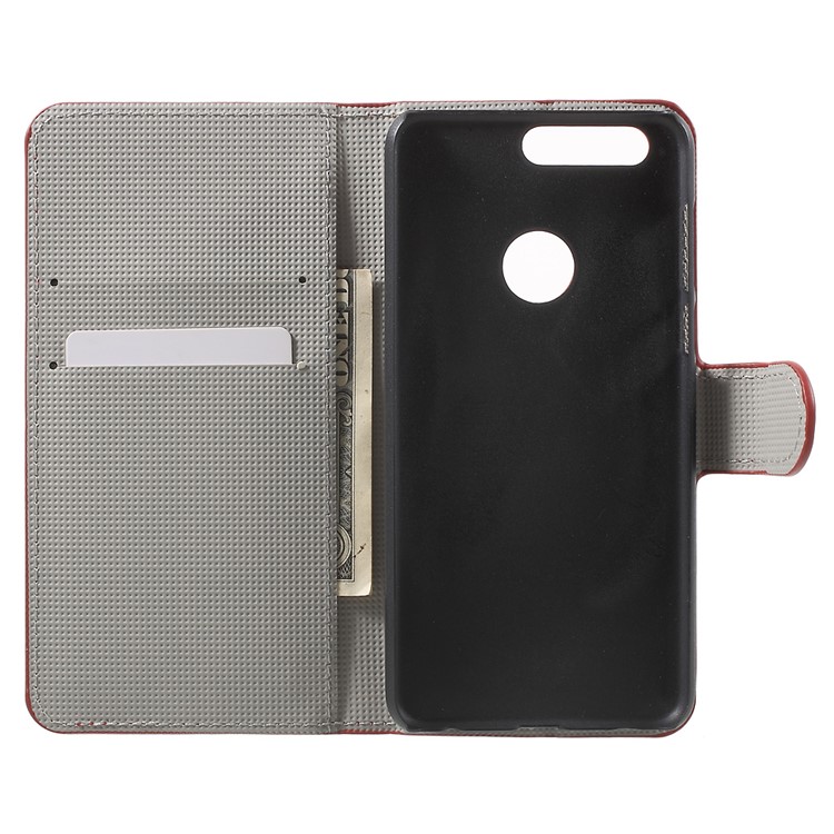 Wallet Stand Patterned Leather Case for Huawei Honor 8 - Retro Union Jack-4