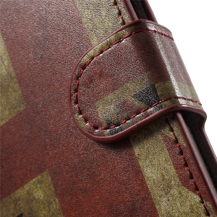 Wallet Stand Patterned Leather Case for Huawei Honor 8 - Retro Union Jack-7