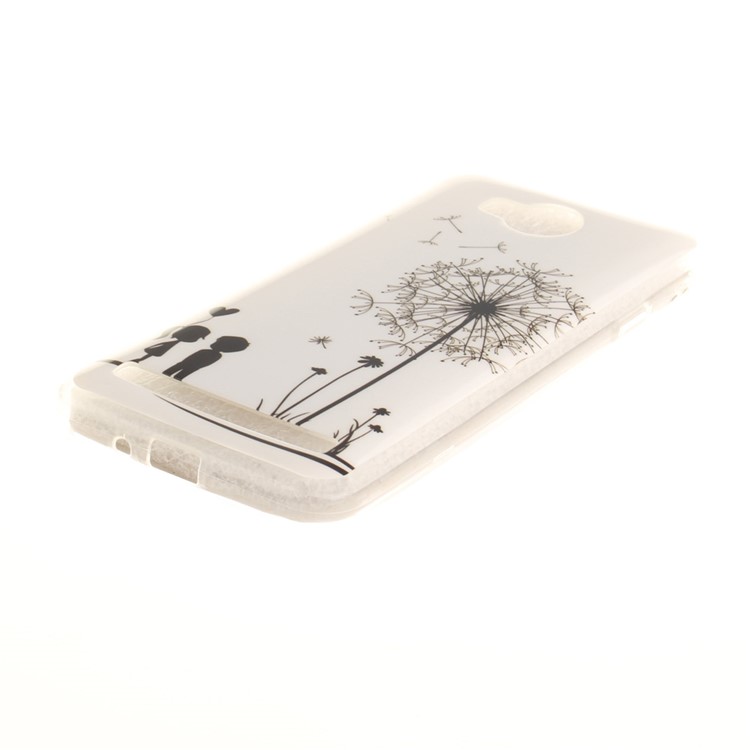 Soft IMD TPU Cover Case for Huawei Y3 II / Y3II - Dandelion and Lovers-3