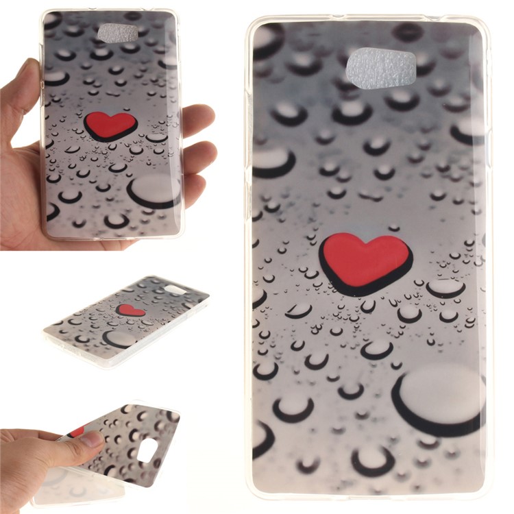 Soft IMD TPU Shell Case for Y5II / Y5 II - Red Heart-1