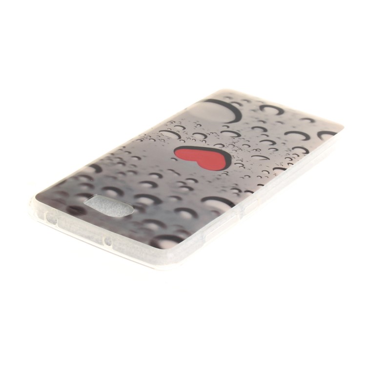 Soft IMD TPU Shell Case for Y5II / Y5 II - Red Heart-4