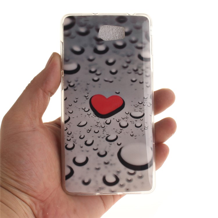 Soft IMD TPU Shell Case for Y5II / Y5 II - Red Heart-5