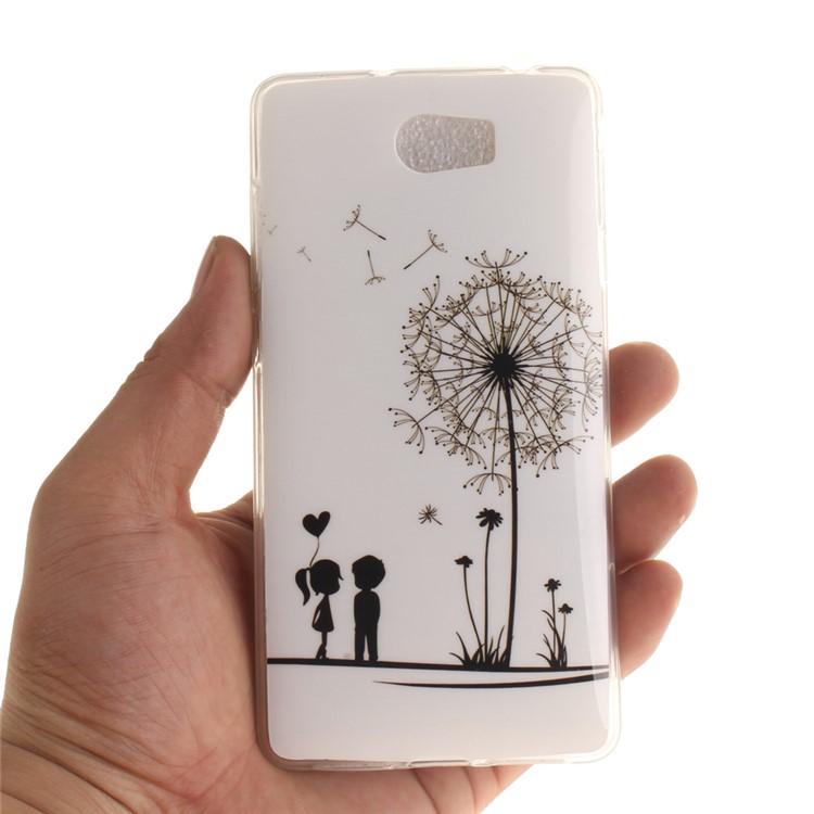 Soft IMD TPU Gel Cover for Y5II / Y5 II - Dandelion and Lovers-5