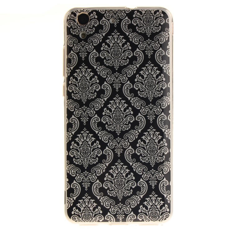 Protective IMD TPU Back Shell for Huawei Y6 II / Honor 5A - Damask Flower-2