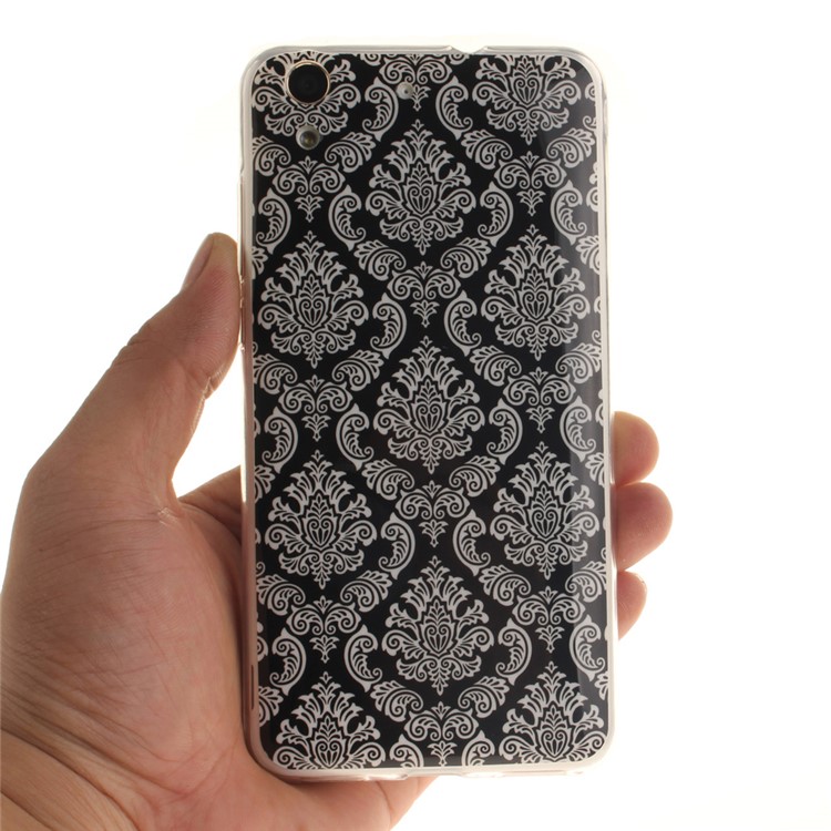 Protective IMD TPU Back Shell for Huawei Y6 II / Honor 5A - Damask Flower-6