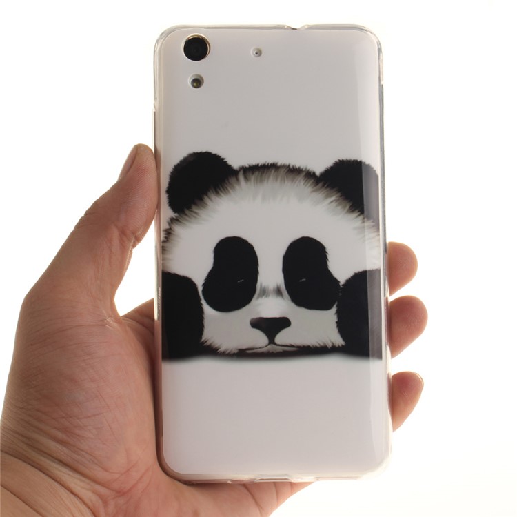 Protective IMD TPU Protector Case for Huawei Y6 II / Honor 5A - Panda-6