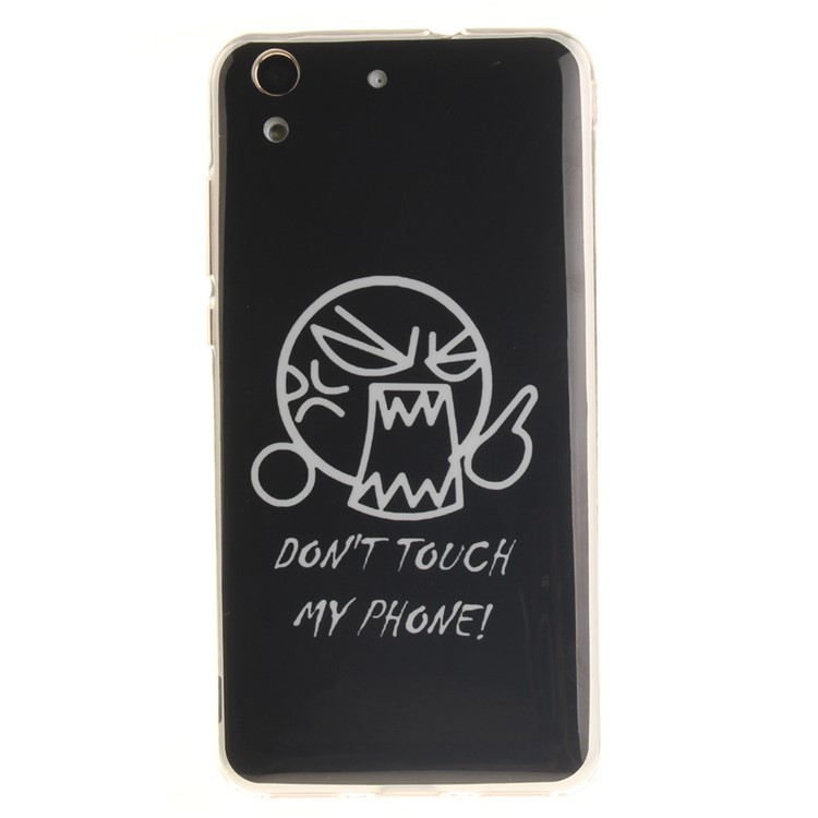 Protective IMD TPU Skin Shell for Huawei Y6 II / Honor 5A - Angry Expression-2