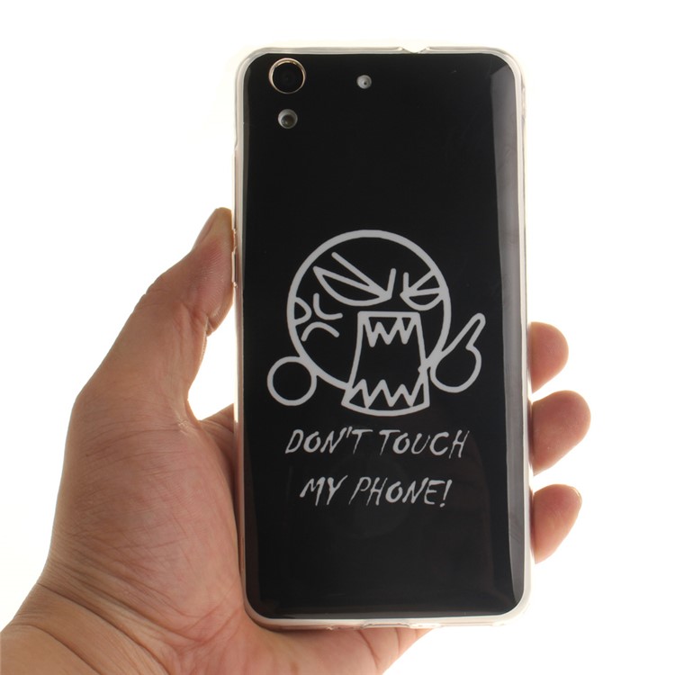 Protective IMD TPU Skin Shell for Huawei Y6 II / Honor 5A - Angry Expression-6