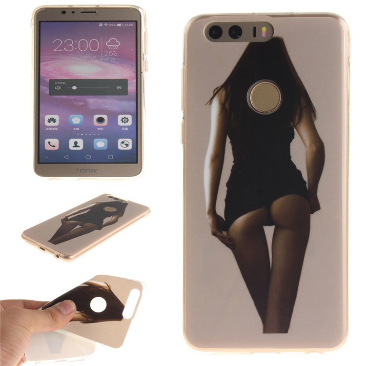 Soft IMD TPU Case for Huawei Honor 8 - Beauty Pattern-1